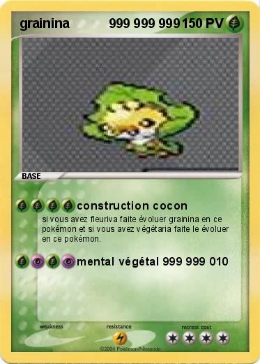 Pokemon grainina           999 999 999