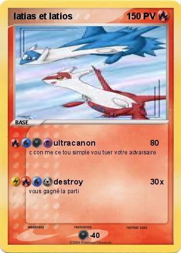 Pokemon latias et latios