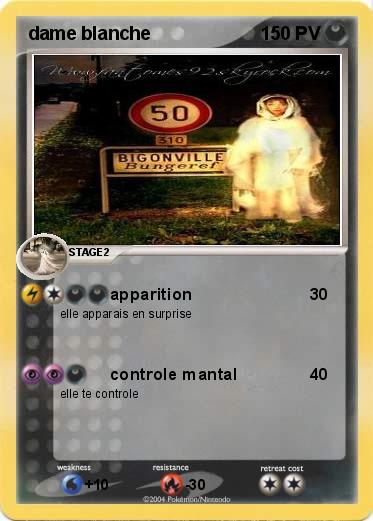 Pokemon dame blanche
