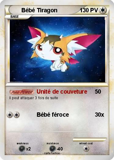 Pokemon Bébé Tiragon