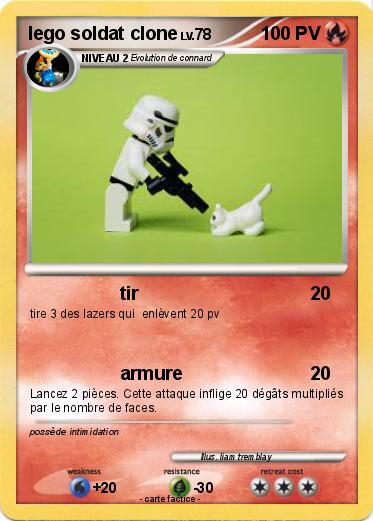 Pokemon lego soldat clone