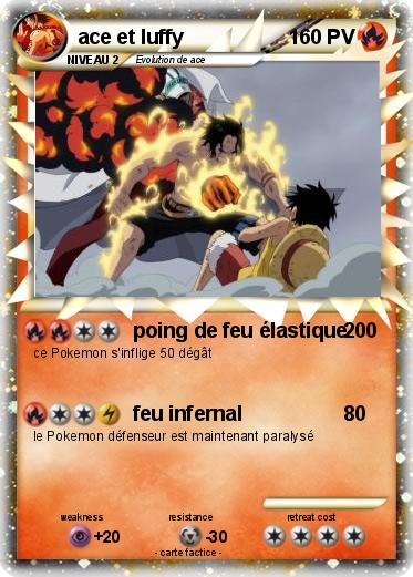 Pokemon ace et luffy