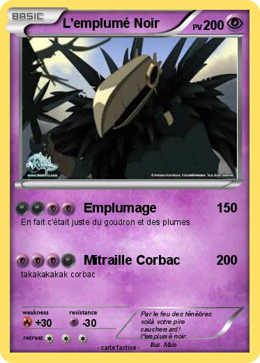 Pokemon L'emplumé Noir