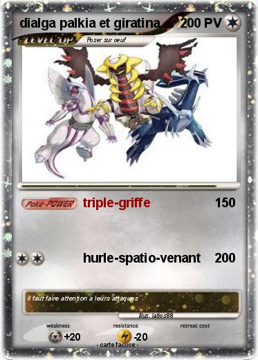Pokemon dialga palkia et giratina