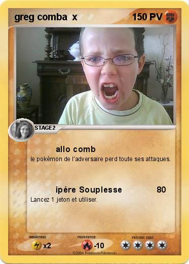 Pokemon greg comba  x       