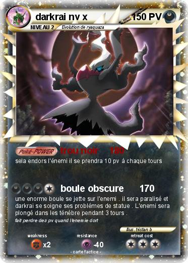 Pokemon darkrai nv x