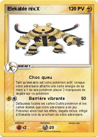 Pokemon Elekable niv.X
