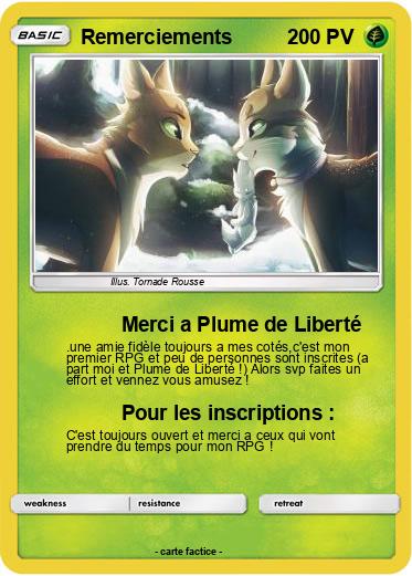 Pokemon Remerciements