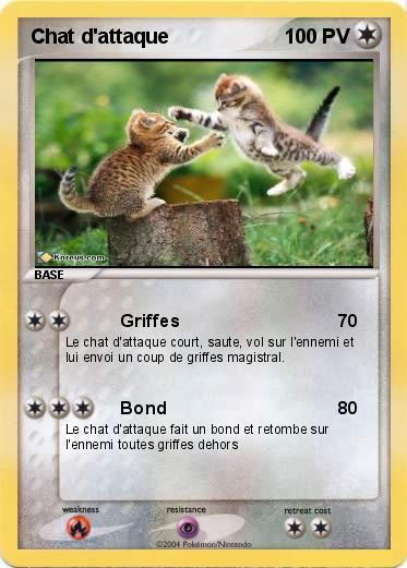 Pokemon Chat d'attaque