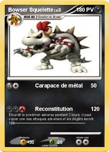 Pokemon Bowser Squelette