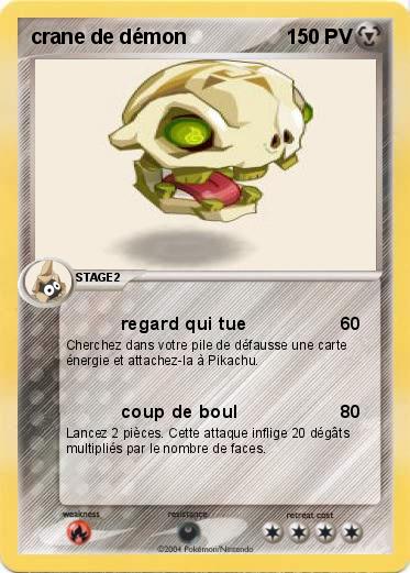 Pokemon crane de démon