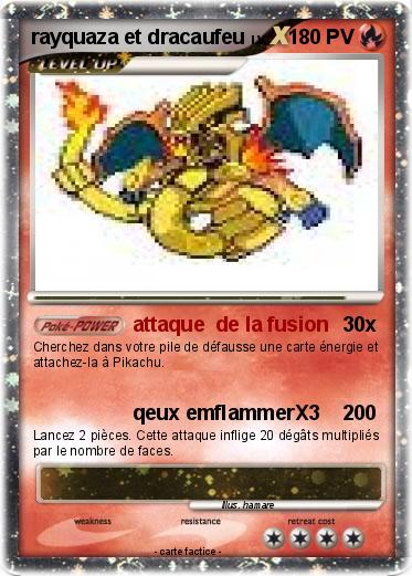 Pokemon rayquaza et dracaufeu