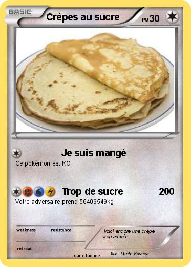 Pokemon Crèpes au sucre