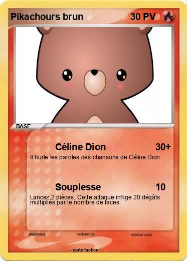 Pokemon Pikachours brun