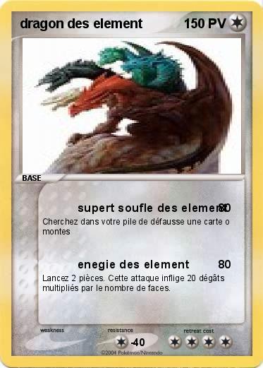 Pokemon dragon des element