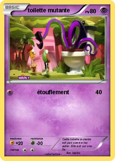 Pokemon toilette mutante
