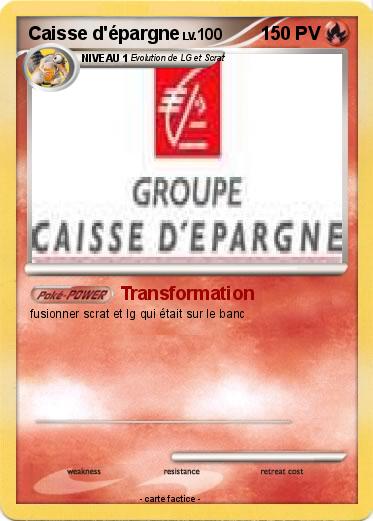 Pokemon Caisse d'épargne