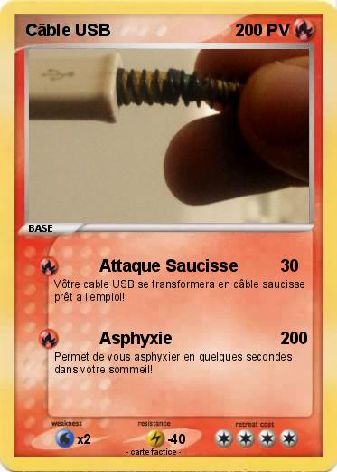 Pokemon Câble USB