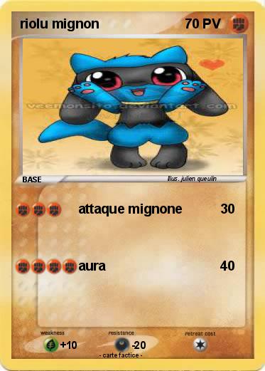 Pokemon riolu mignon