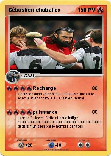 Pokemon Sébastien chabal ex