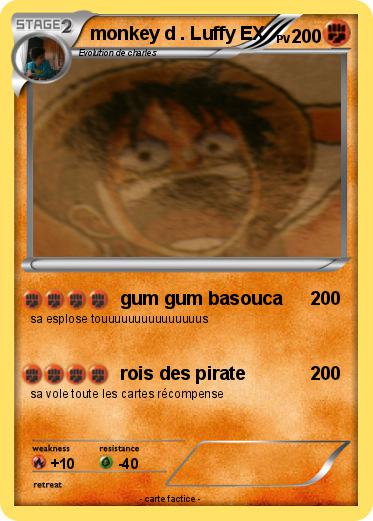 Pokemon monkey d . Luffy EX