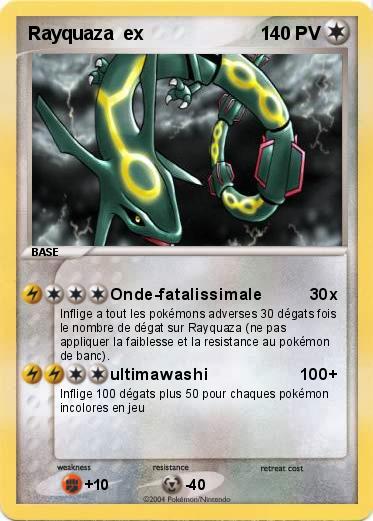 Pokemon Rayquaza  ex