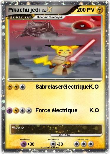Pokemon Pikachu jedi