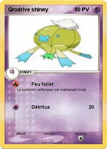 Pokemon Grodrive shiney