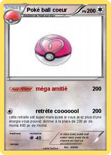Pokemon Poké ball coeur