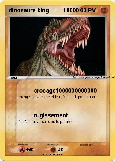 Pokemon dinosaure king         10000