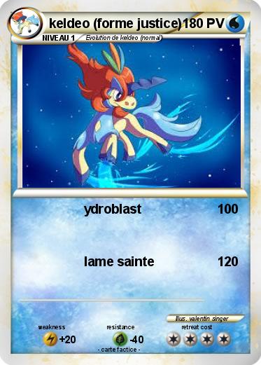 Pokemon keldeo (forme justice)