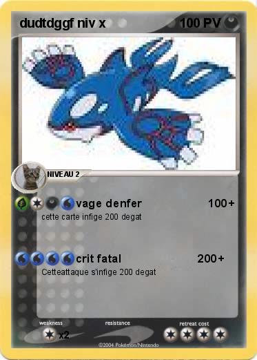 Pokemon dudtdggf niv x                                                          