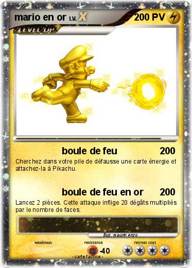 Pokemon mario en or