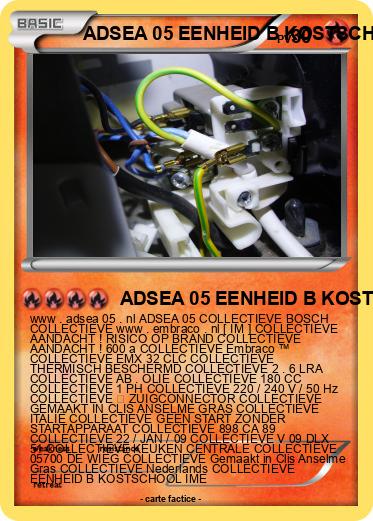 Pokemon ADSEA 05 EENHEID B KOSTSCHOOL IME EENHEID B IME