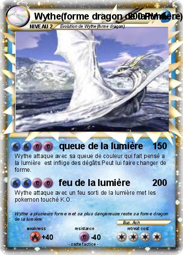 Pokemon Wythe(forme dragon de la lumière)