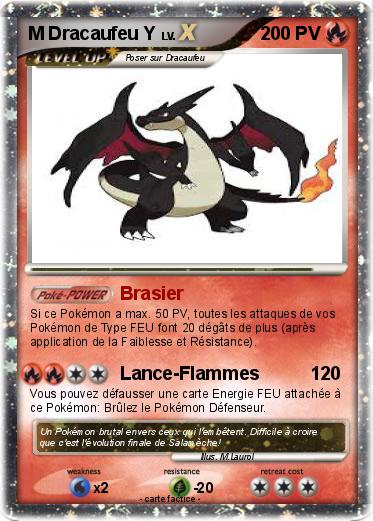 Pokemon M Dracaufeu Y