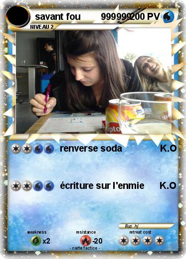 Pokemon savant fou        999999