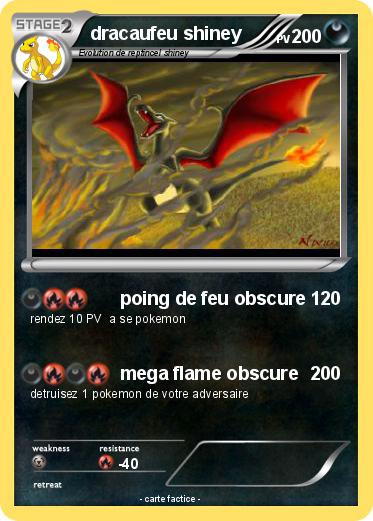 Pokemon dracaufeu shiney