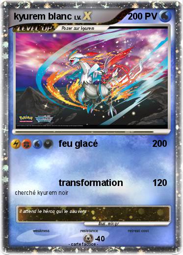 Pokemon kyurem blanc
