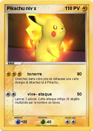 Pokemon Pikachu niv x