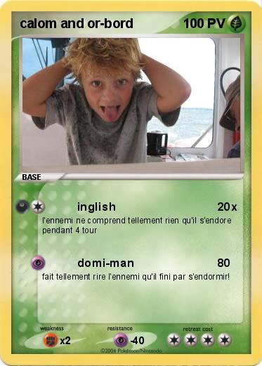 Pokemon calom and or-bord
