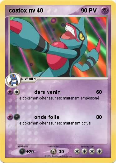 Pokemon coatox nv 40