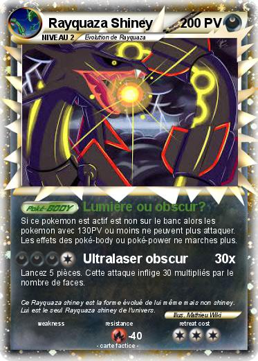 Pokemon Rayquaza Shiney
