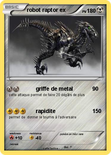 Pokemon robot raptor ex