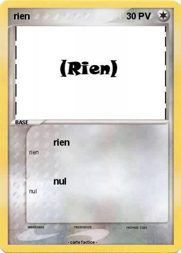 Pokemon rien