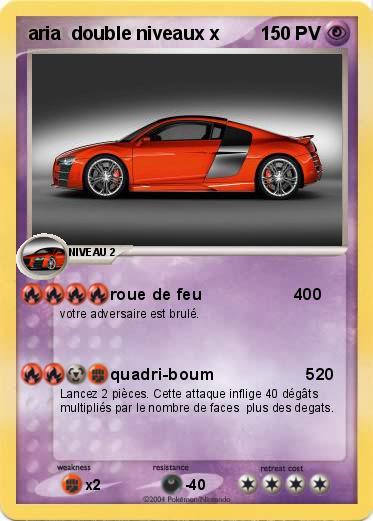 Pokemon aria  double niveaux x