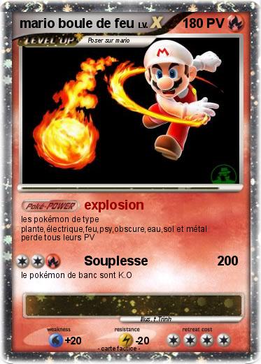 Pokemon mario boule de feu