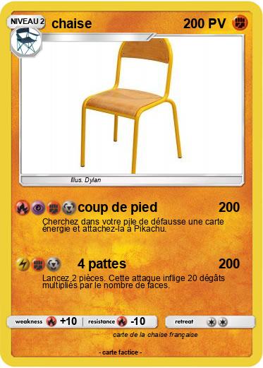 Pokemon chaise