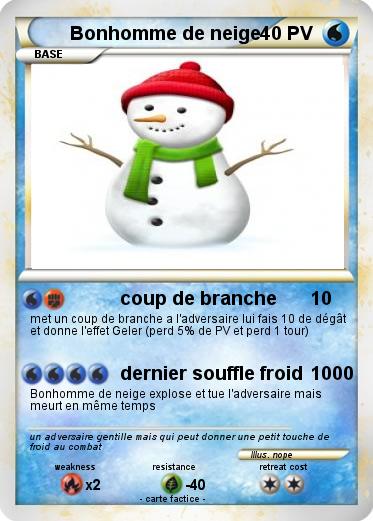 Pokemon Bonhomme de neige