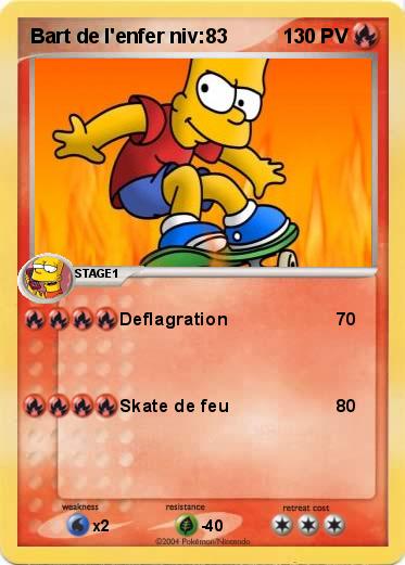 Pokemon Bart de l'enfer niv:83